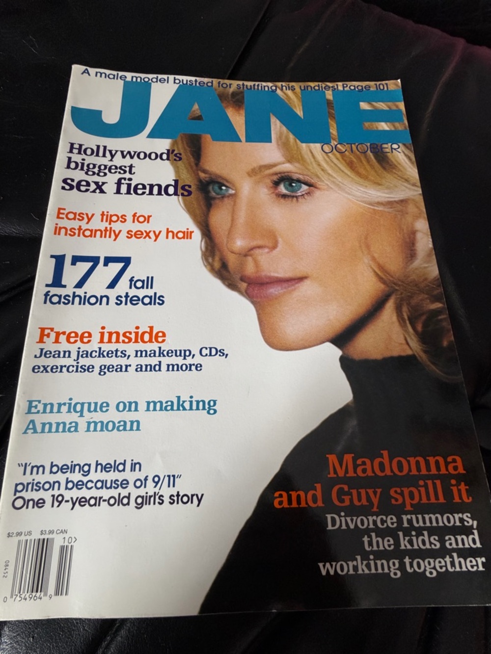 Jane Magazine October 2002 Madonna & Guy Ritchie